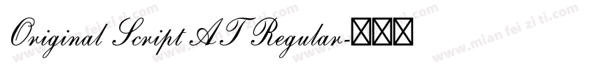 Original Script AT Regular字体转换